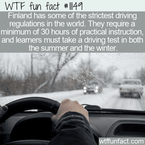 WTF Fun Fact - Finland Driving Test
