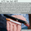 WTF Fun Fact – Tobacco Master Settlement Agreement