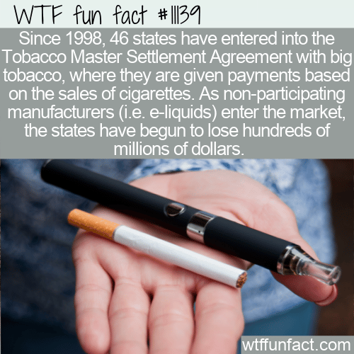 WTF Fun Fact - Tobacco Master Settlement Agreement