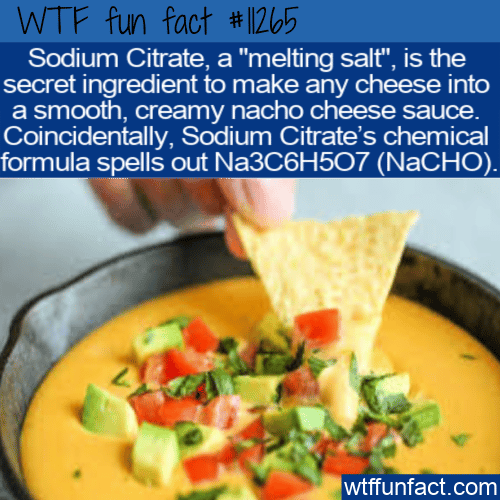 WTF Fun Fact - Cheese Sauce Made By Sodium Citrate