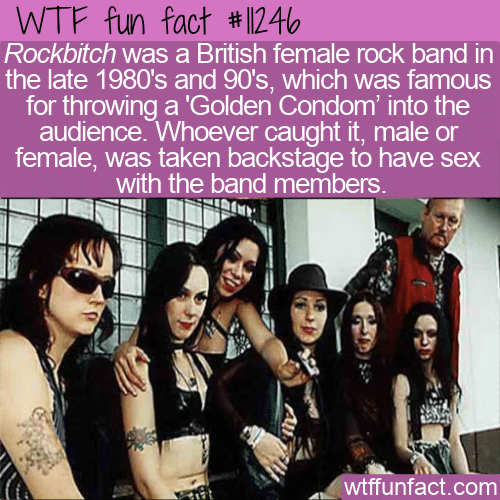 WTF Fun Fact - Rock Band Golden Condoms
