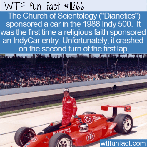WTF Fun Fact - Scientology IndyCar