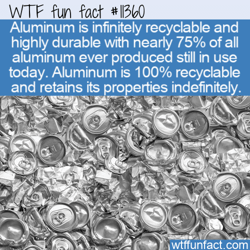 WTF Fun Fact - Aluminum Is Infinitely Recyclable