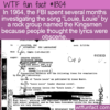 WTF Fun Fact – FBI Investigated Louie, Louie