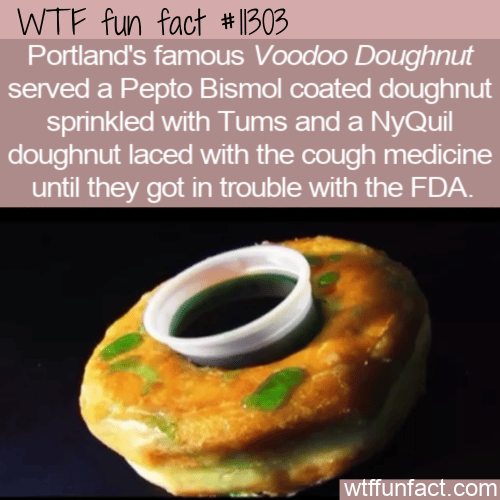 WTF Fun Fact - Nyquil Doughnut