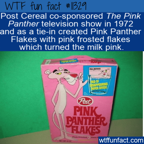 WTF Fun Fact - Pink Panther Flakes