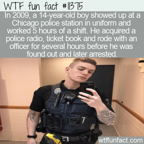 WTF Fun Fact - Teen Impersonating A Cop