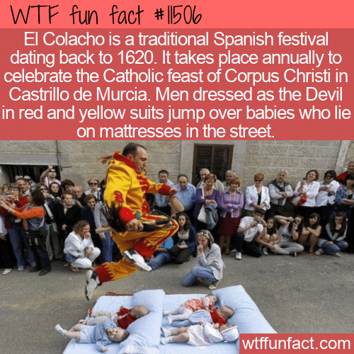 WTF Fun Fact - El Colacho Or Baby Jumping