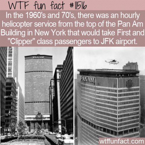 WTF Fun Fact - Pan Am Building Helicopter Transfer