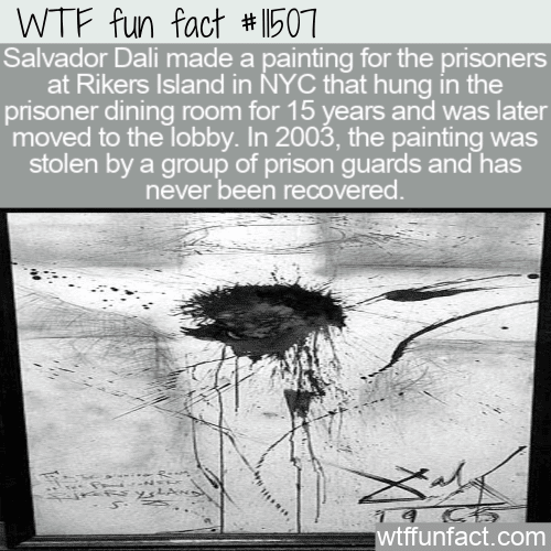 WTF Fun Fact - Prison Guards Steal Salvador Dali Painting
