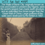 WTF Fun Fact - The Walls of Benin City