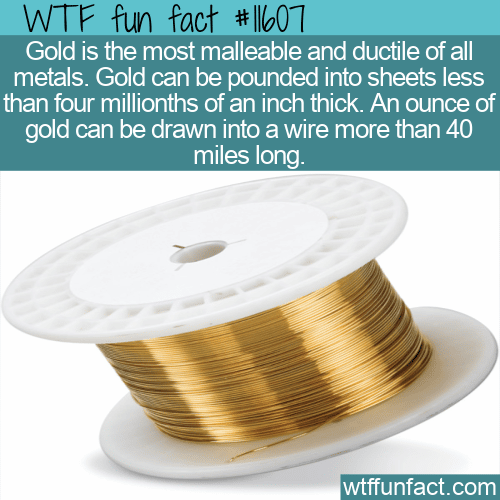 WTF Fun Fact - Gold Ductility