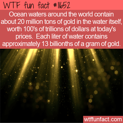 WTF Fun Fact - Gold In Seawater