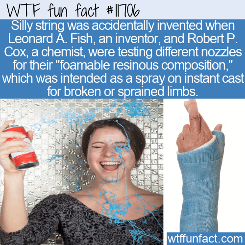 WTF Fun Fact - Spray On Cast Or Silly String
