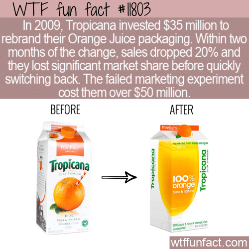 WTF Fun Fact - Failed Orange Juice Rebranding