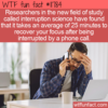 WTF Fun Fact – Interruption Science