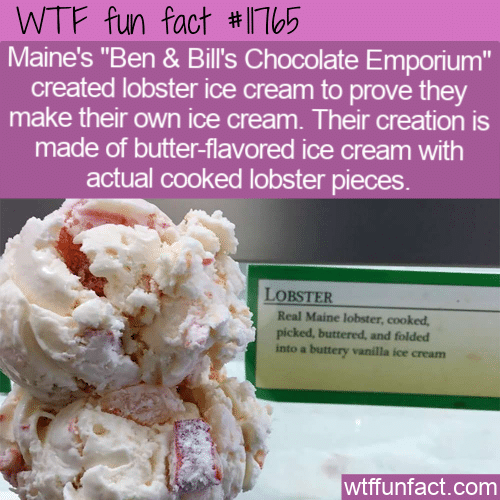 WTF Fun Fact - Lobster Ice Cream