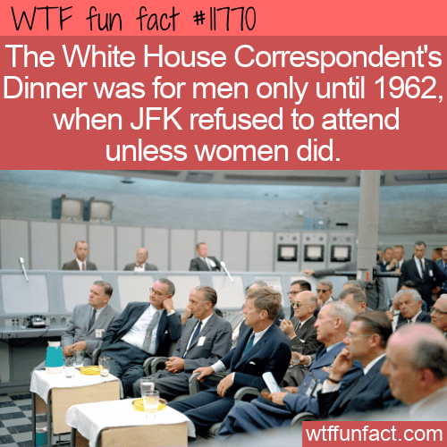 WTF Fun Fact - White House Correspondent's Dinner Men Only