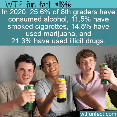 WTF Fun Fact - 8th Grader Drug Use
