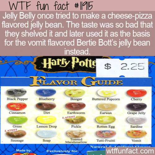 WTF Fun Fact - Pizza Or Vomit Flavor_