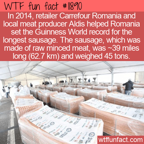WTF Fun Fact - World's Longest Sausage