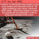 WTF Fun Fact -  96 Bags Of Trash On The Moon
