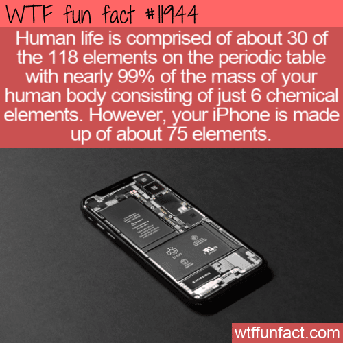 WTF Fun Fact - Elements For Life Vs. Iphone