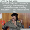 WTF Fun Fact – Saddam Will Always Love You