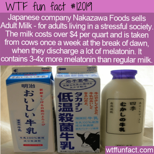 WTF Fun Fact - Adult Milk In Japan