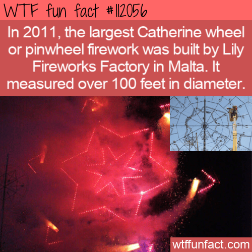 WTF Fun Fact - Largest Catherine Wheel