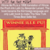 WTF Fun Fact – Winnie ille Pu