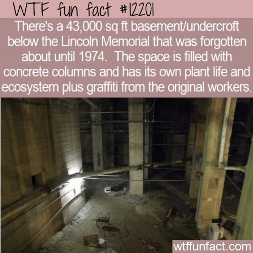 WTF Fun Fact - Beneath The Lincoln Memorial