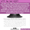WTF Fun Fact – Taco Liberty Bell