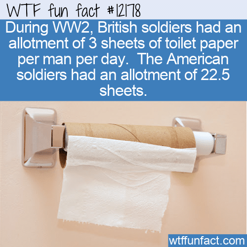 WTF Fun Fact - WW2 Toilet Paper Rations