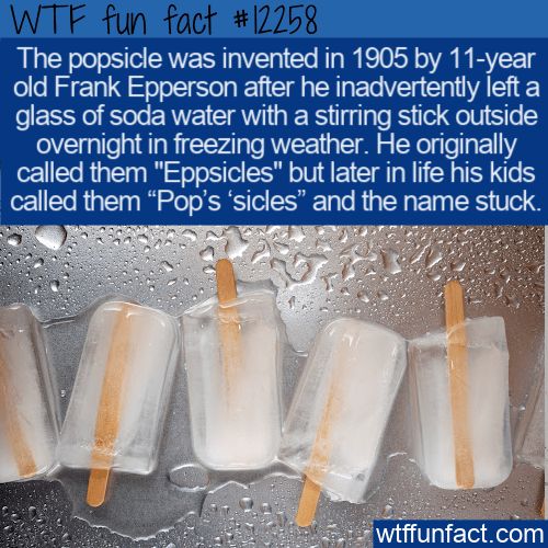 WTF Fun Fact - Eppsicles