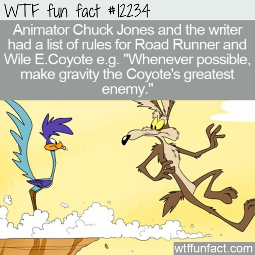WTF Fun Fact - Road Runner Rules