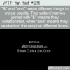 WTF Fun Fact – And in Movie Credits