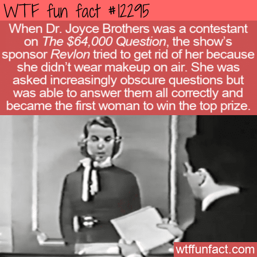 WTF Fun Fact - Dr. Joyce Brothers