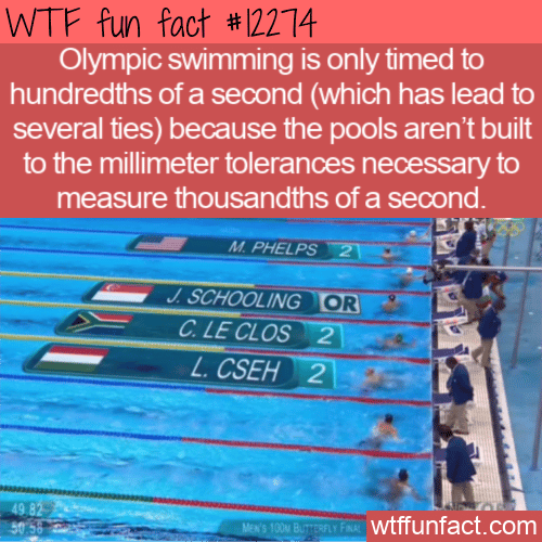 WTF Fun Fact - Swimming Timing