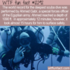 WTF Fun Fact – World’s Deepest Scuba Dive