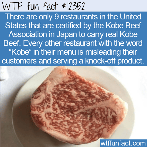 WTF Fun Fact - Kobe Beef Association