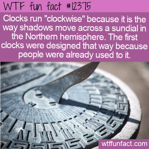 WTF Fun Fact - Why Clockwise