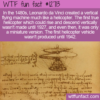 WTF Fun Fact 12713 – da Vinci’s “Helicopter”