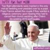 WTF Fun Fact 12811 – Pope Francis Conducts Mid-Air Wedding