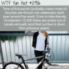 WTF Fun Fact 12906 – People Seem to Love Throwing Bikes in Water