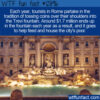 WTF Fun Fact 12896 – Coins in the Trevi Fountain Are Donated