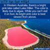 WTF Fun Fact 13064 – Australia’s Pink Lake Hillier