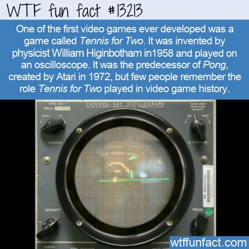 aantrekken Auckland Verdienen WTF Fun Fact 13213 - The First Video Game